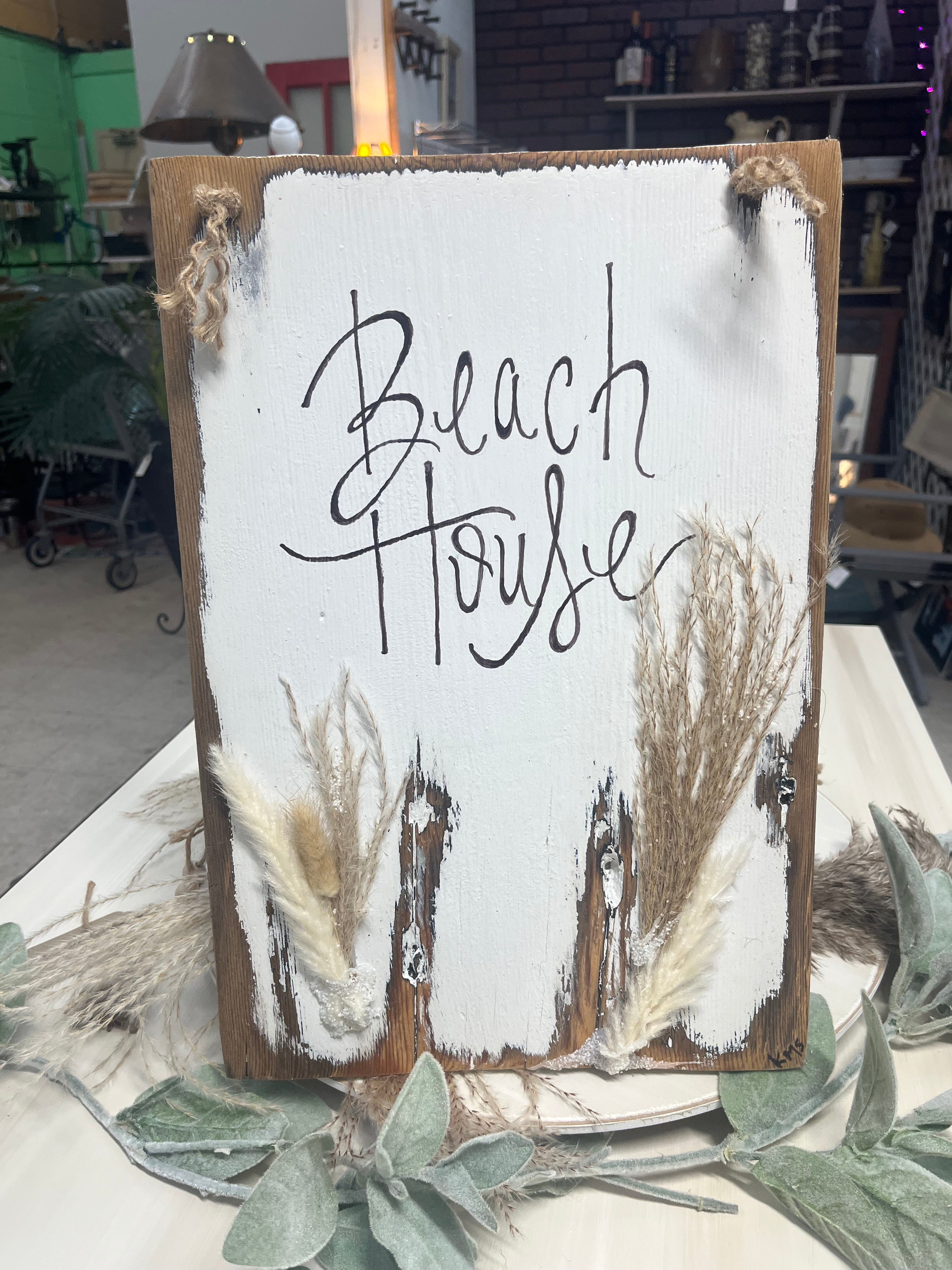 Beach House w/ Pampas Grass