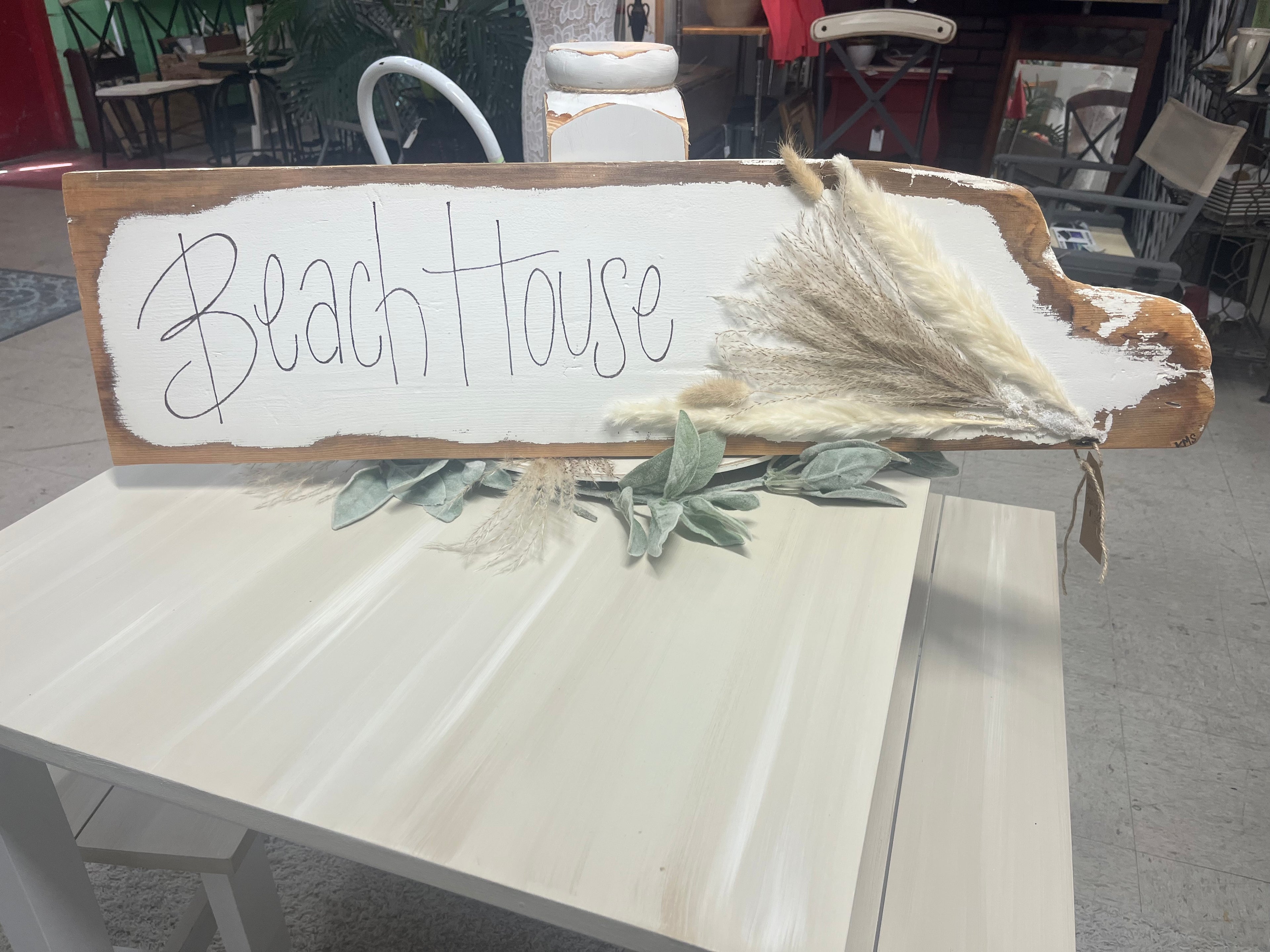 Beach House w/ Pampas Grass
