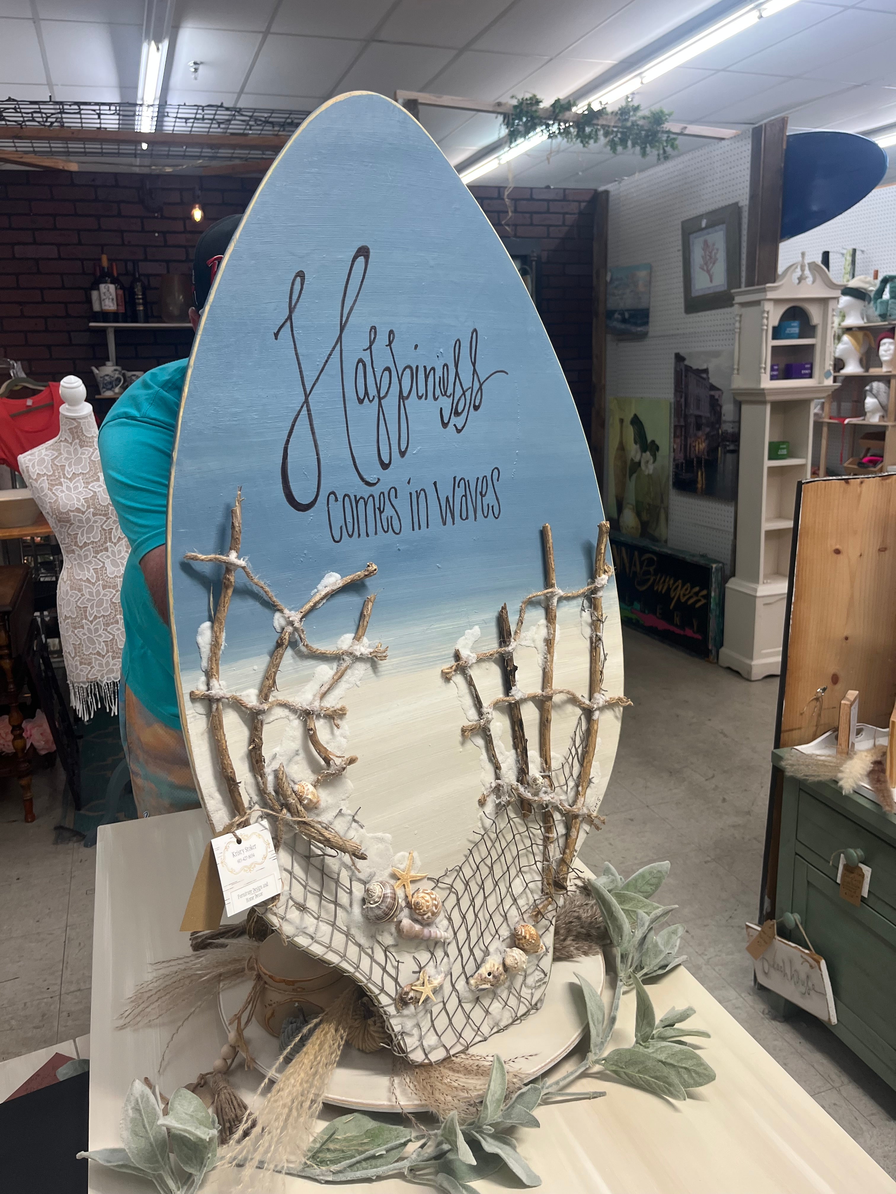 Happiness Comes In Waves on Skimboard