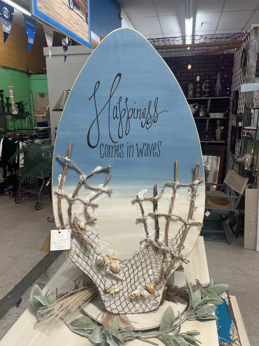 Happiness Comes In Waves on Skimboard