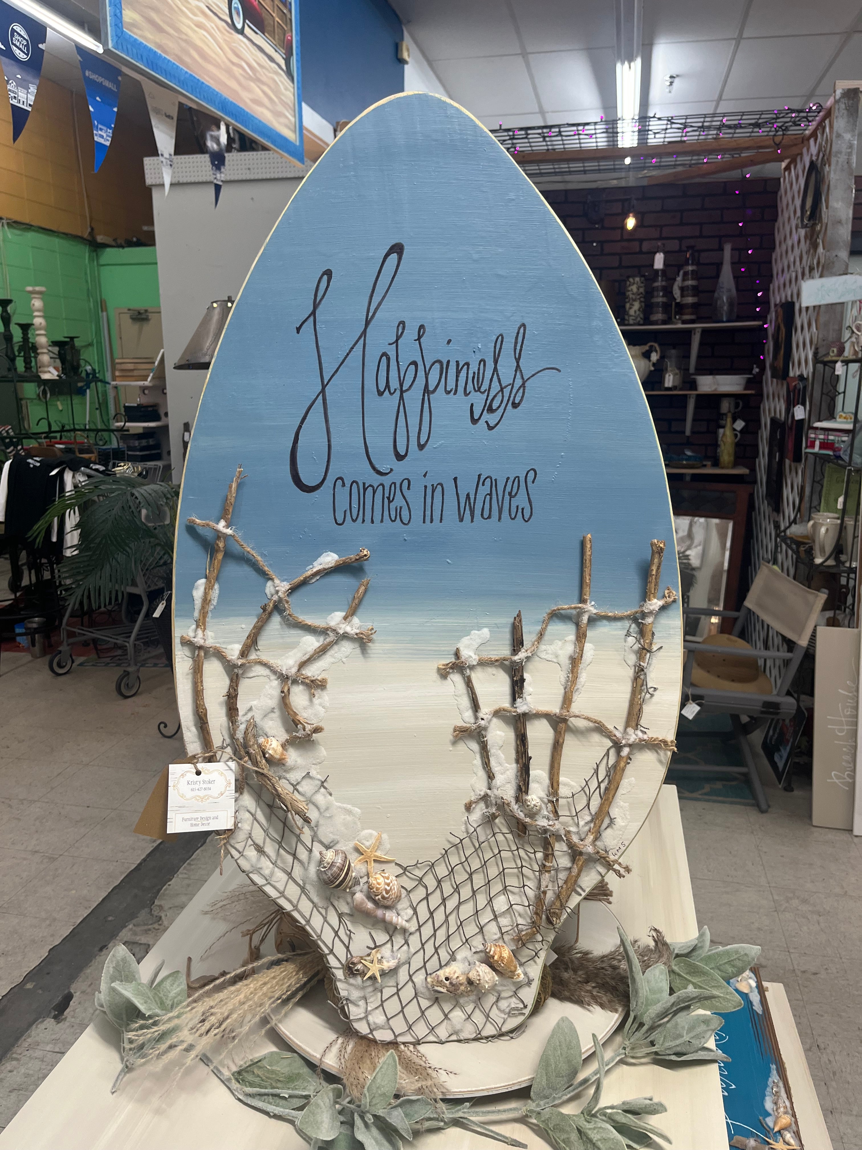 Happiness Comes In Waves on Skimboard