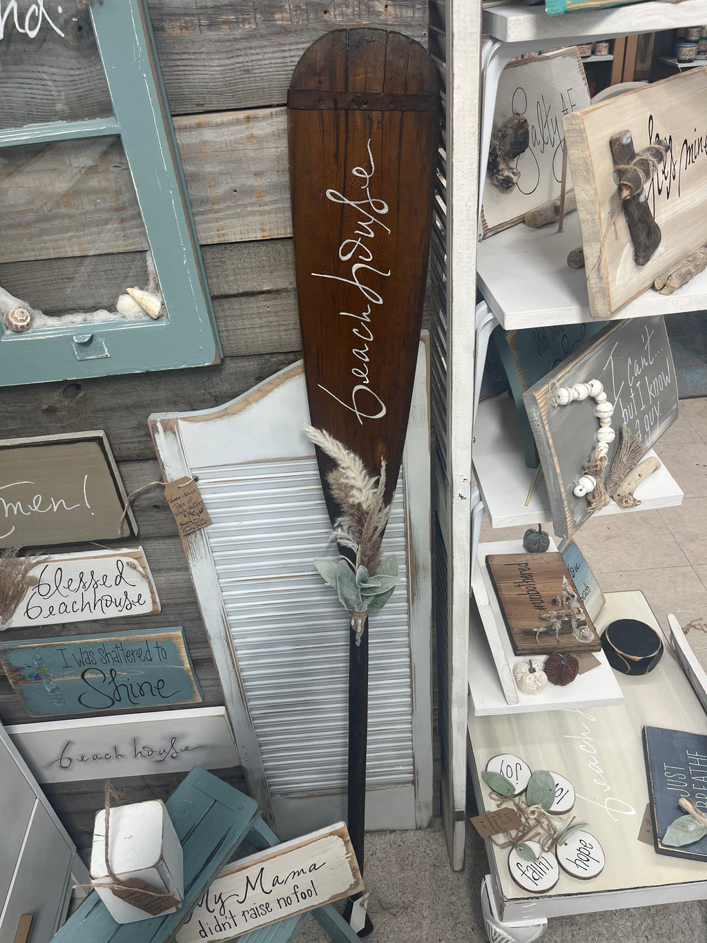 Oar w/ Original Wood w/ Coastal Vibe