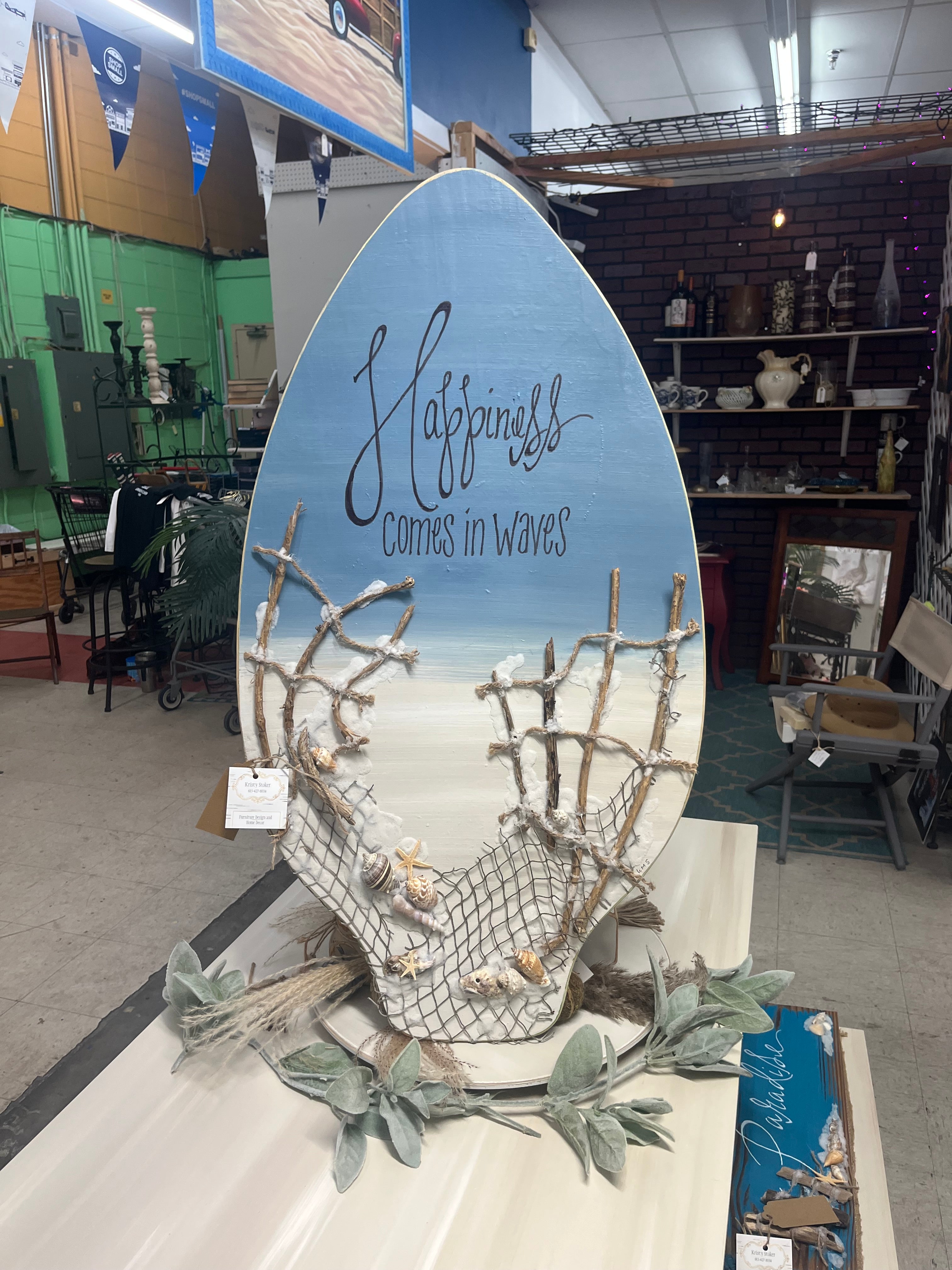 Happiness Comes In Waves on Skimboard