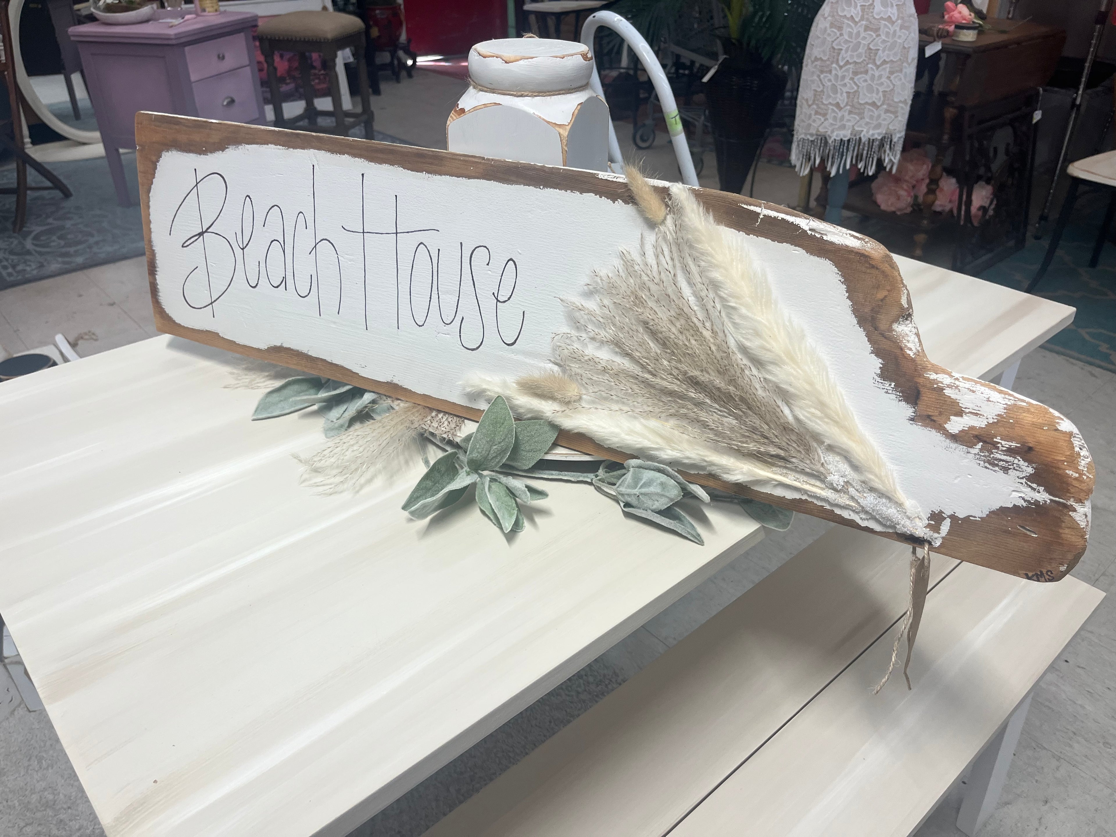 Beach House w/ Pampas Grass