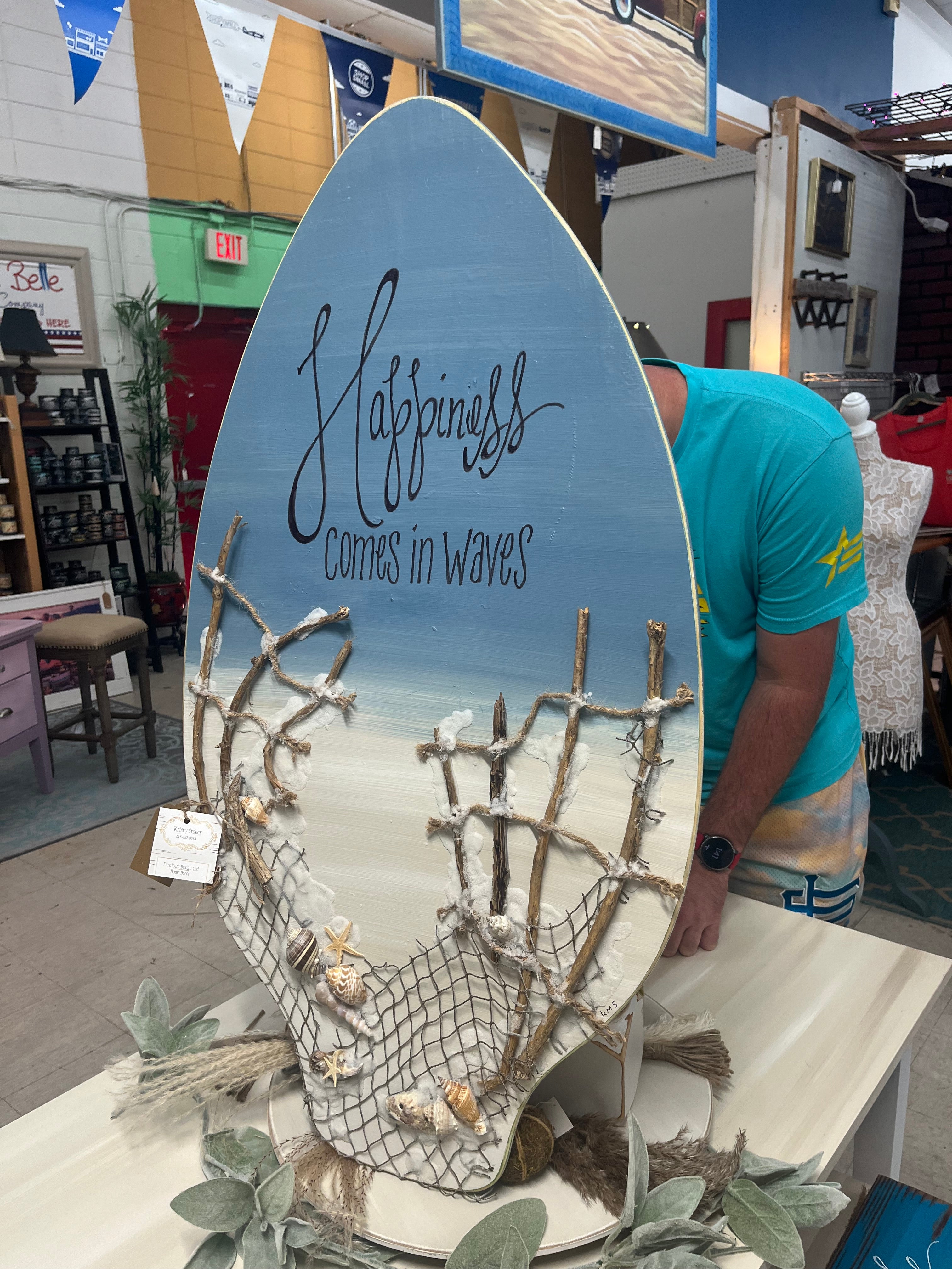 Happiness Comes In Waves on Skimboard